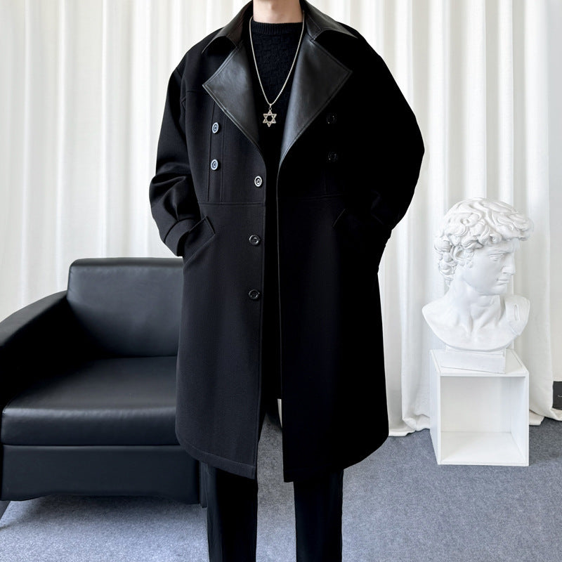 Woolen Coat Men's Korean Fashion