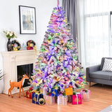 Xmas Tree W  Remote-Controlled 250 Multi-Color Lights Decor