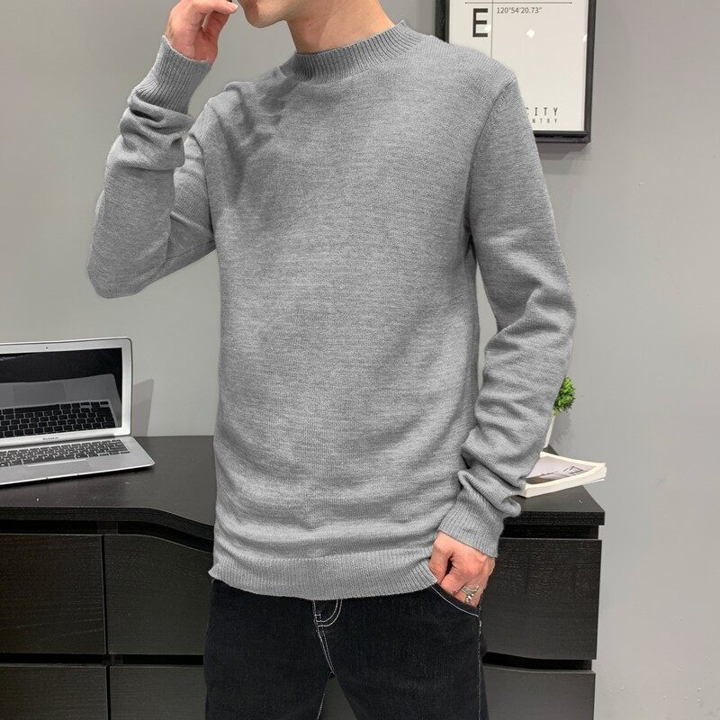 Casual Round Neck Sweater Trendy Unique Handsome - WOMONA.COM