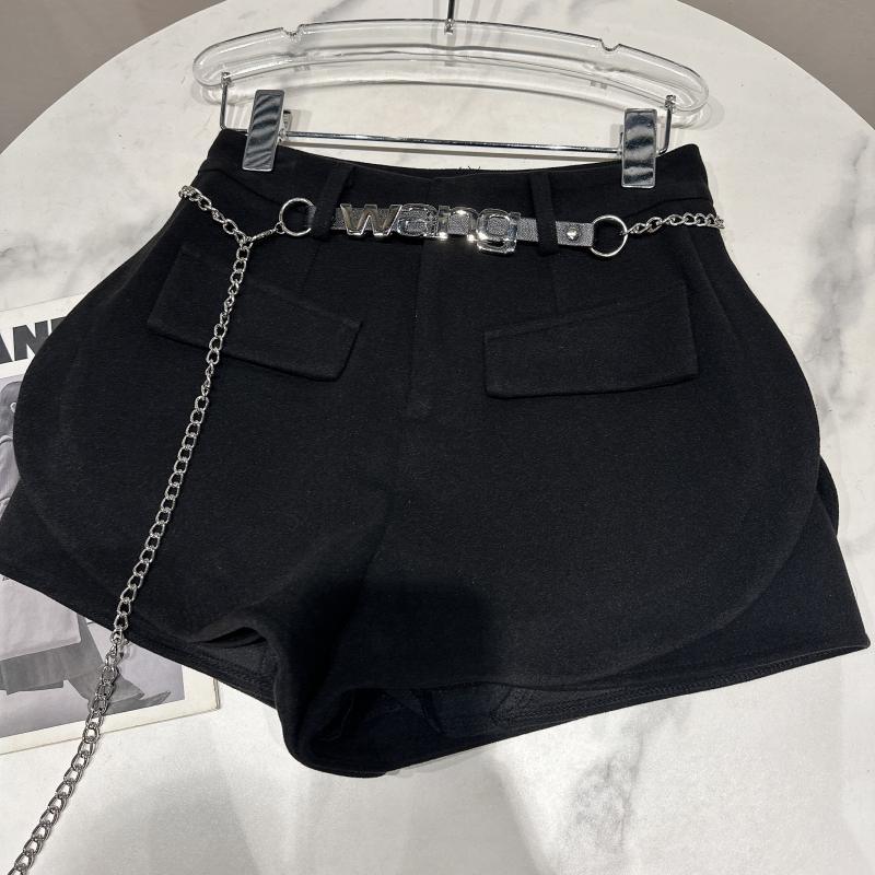 Winter New Three-dimensional Pocket Three Cent Wool Shorts Women - WOMONA.COM