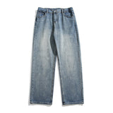 Washed Jeans Herren Frühling American Wide Leg Freizeit