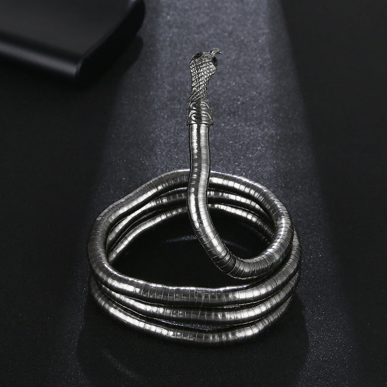 Collar Alloy Snake Bracelet Necklace - WOMONA.COM