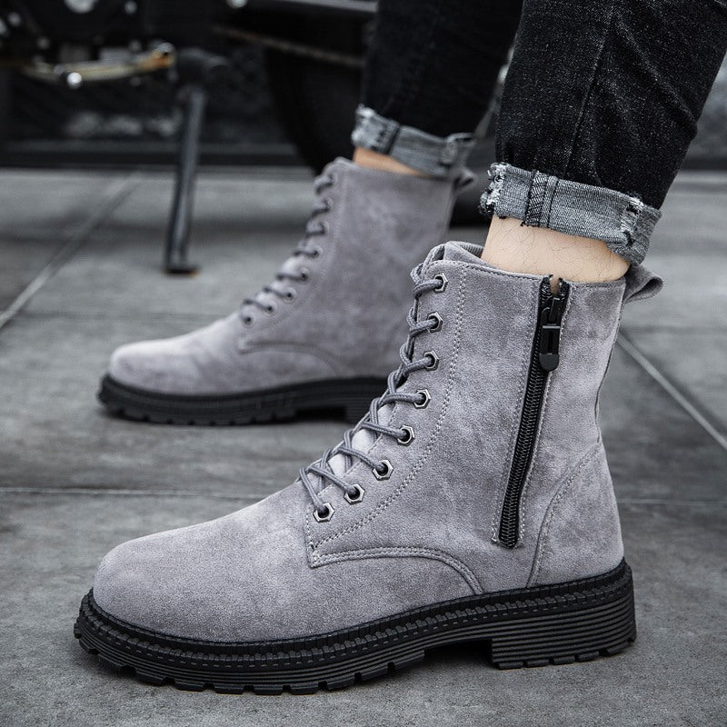 Botas de hombre estilo británico de caña alta estilo Martin para otoño