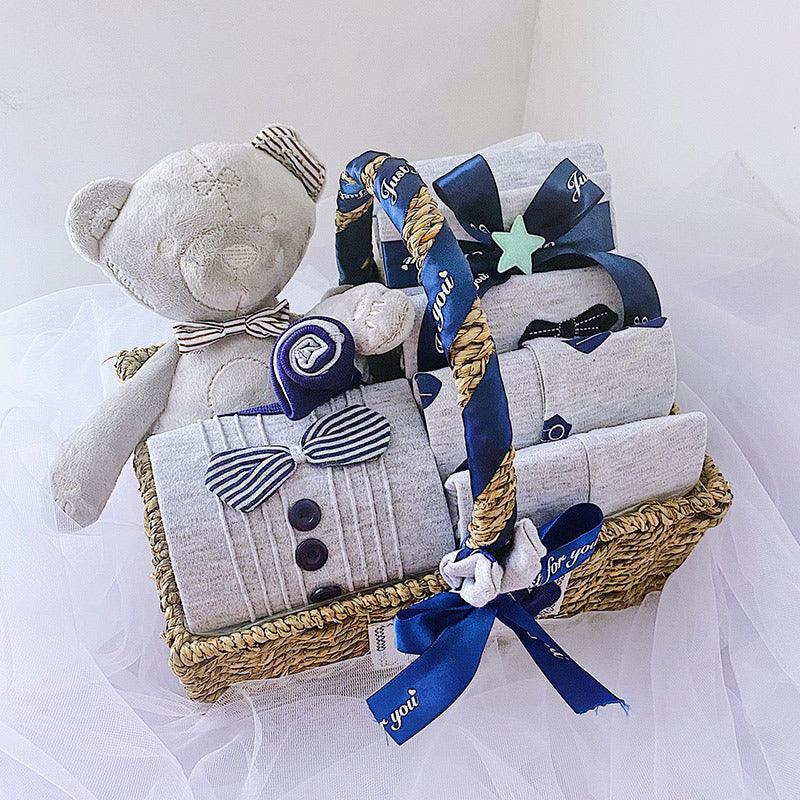 Newborn Boy Baby Clothes Set Gift Box Autumn And Winter - WOMONA.COM