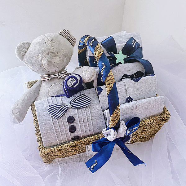 Newborn Boy Baby Clothes Set Gift Box Autumn And Winter