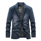 Handsome Fit Suit Spring And Autumn Denim Jacket