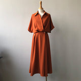 Shirt Dresses Women V-neck Female Temperament - WOMONA.COM