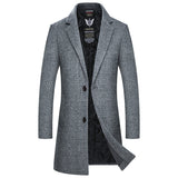 Heavy woollen overcoat