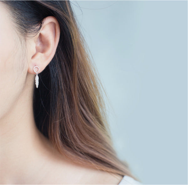 Sweet leaf earrings - WOMONA.COM