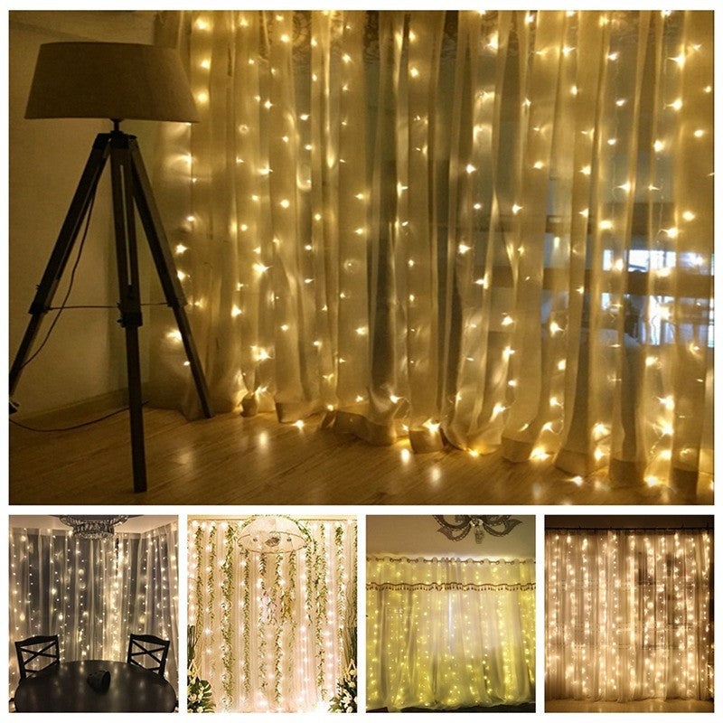 Christmas LED Curtain Lights - WOMONA.COM