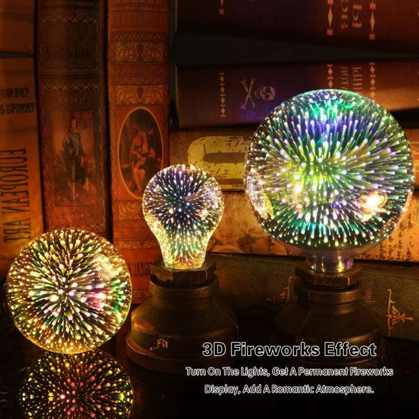 3D Fireworks Decorative Light Bulb Christmas Lights Christmas Home Decorations - WOMONA.COM