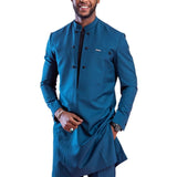 Solid Color Long Sleeve Trousers Suit