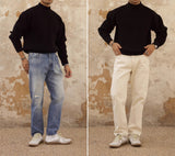 Thickened Half-high Collar Sweater Men's Cotton Thick - WOMONA.COM