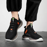 Mesh Sneakers Men Lace Up Running Shoes - WOMONA.COM