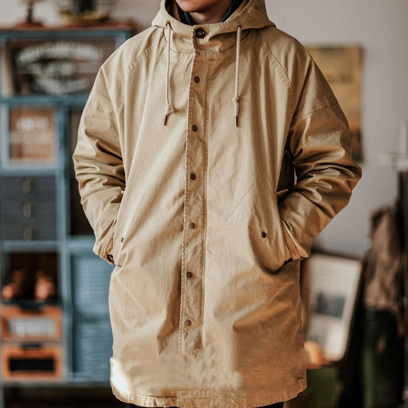 American Retro – Parka mit Kapuze und Fischschwanz-Muster