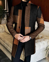 European And American New Men's Woolen Coat