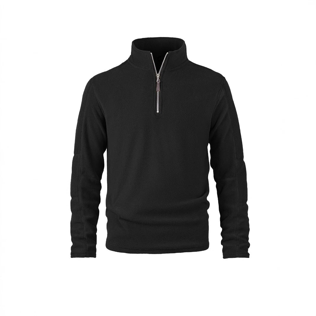 Men's thick polar fleece pullover hoodie