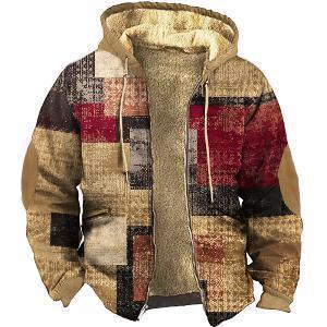 Ethnic Style 3D Printing Casual Youth Trend Hooded Zipper Sweatshirt - WOMONA.COM
