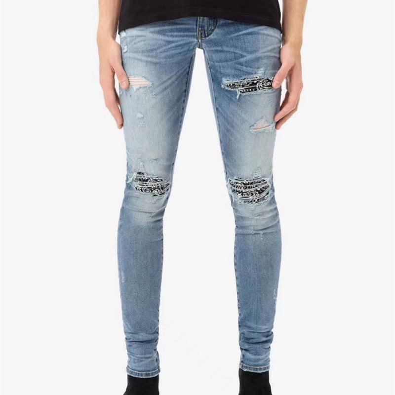 Men's Slim Light-Wash Jeans