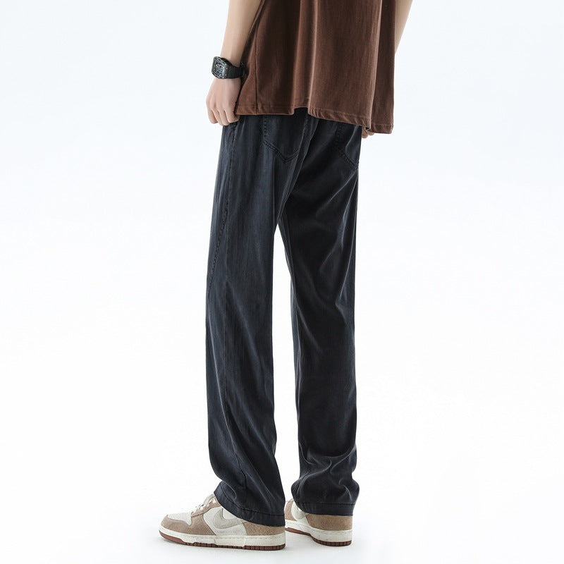 Lyocell Tencel Ice Jeans For Men - WOMONA.COM