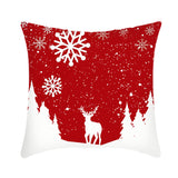 Merry Christmas Cushion Cover 45cm Elk Santa Claus