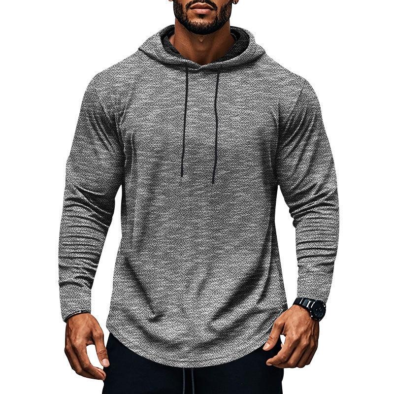 Men's Plus Size Loose Long-sleeved Hooded Sweater - WOMONA.COM