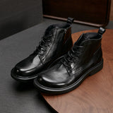 Genuine Leather Fashion Martin Boots For Men - WOMONA.COM