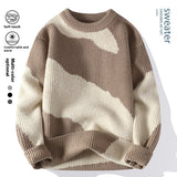 Autumn Youth Student Contrast Color Sweater Knitwear