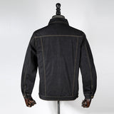 Black Denim Jacket Men's Jacket - WOMONA.COM