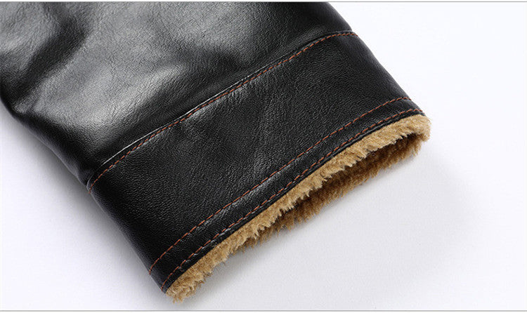 Men's Leather Clothing Loose Casual Slim Fit Handsome - WOMONA.COM