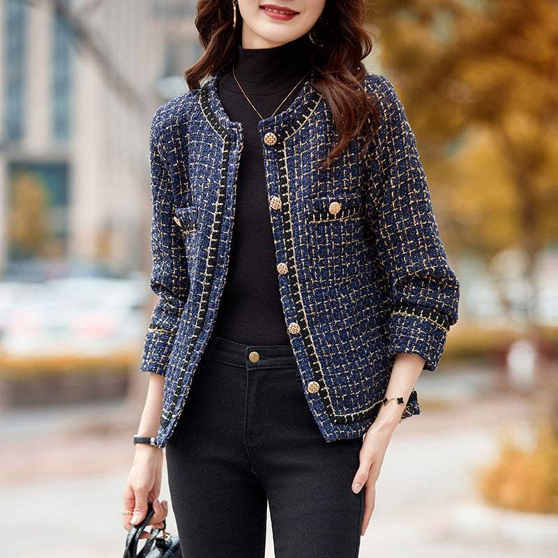 Women's Solid-Color Textured Short Jacket
