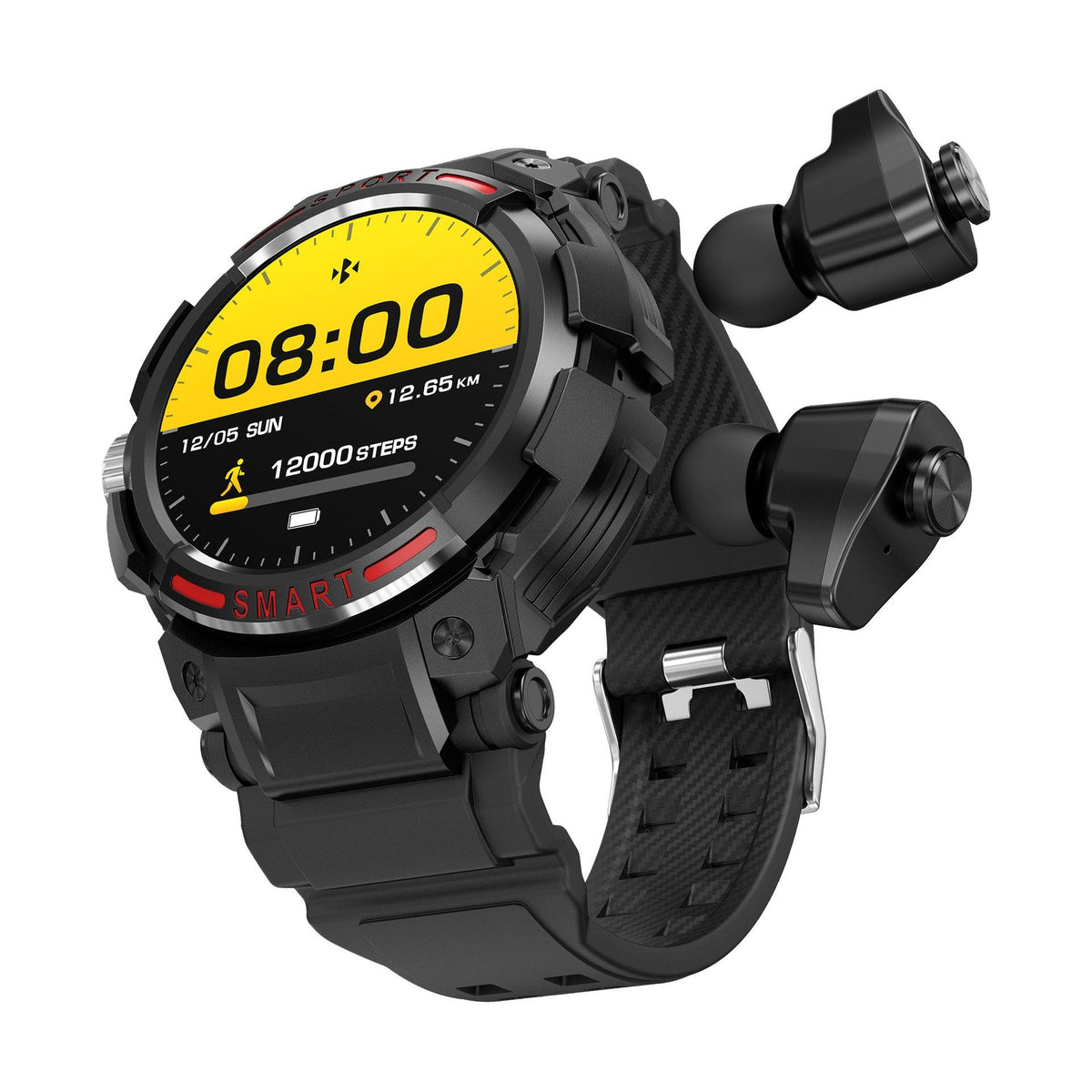 Smart Watch TWS Bluetooth Headset 2-in-1 GT100 Dual Call 128m Memory - WOMONA.COM