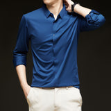 Business Formal Wear Autumn New Black Casual Shirt - WOMONA.COM