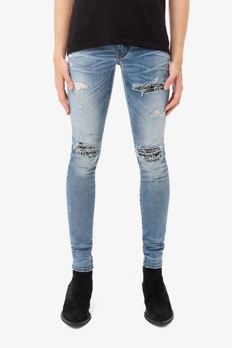 Slim Fitting Light Colored Jeans For Men - WOMONA.COM