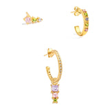 Fashion Earrings Set 3 Pieces - WOMONA.COM