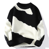 Autumn Youth Student Contrast Color Sweater Knitwear - WOMONA.COM