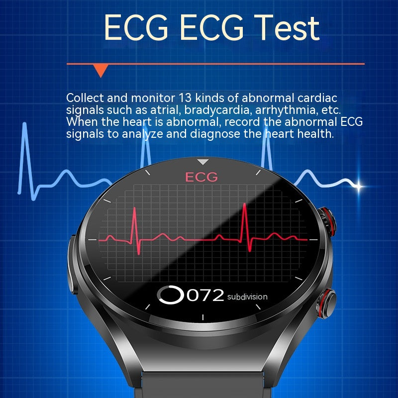 Smart Watch ECG Blood Oxygen Body Temperature Heart Rate - WOMONA.COM