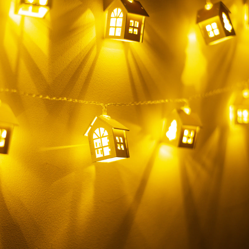 New House Shape LED String Lights Christmas Decoration - WOMONA.COM