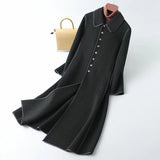 Women's Fashion Long Below The Knee Coat