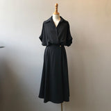 Shirt Dresses Women V-neck Female Temperament - WOMONA.COM