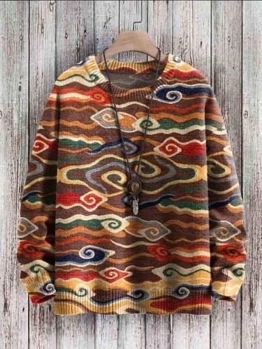 Wool-like Knitted Color Dopamine Sweater - WOMONA.COM