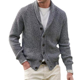 Men's Lapel Multi-button Thickening Cardigan Coat - WOMONA.COM