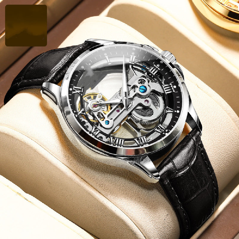 Men's Waterproof Luminous Mechanical Watch - WOMONA.COM