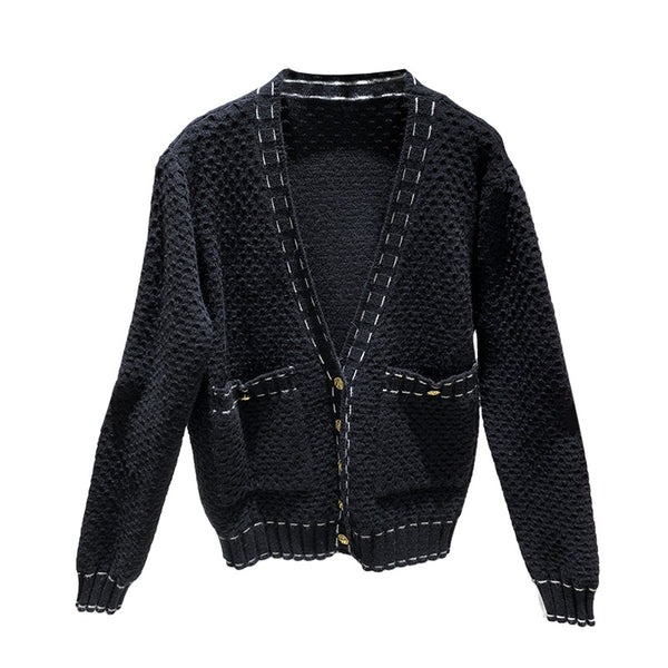 Hepburn Style Small Fragrance Sweater Cardigan - WOMONA.COM