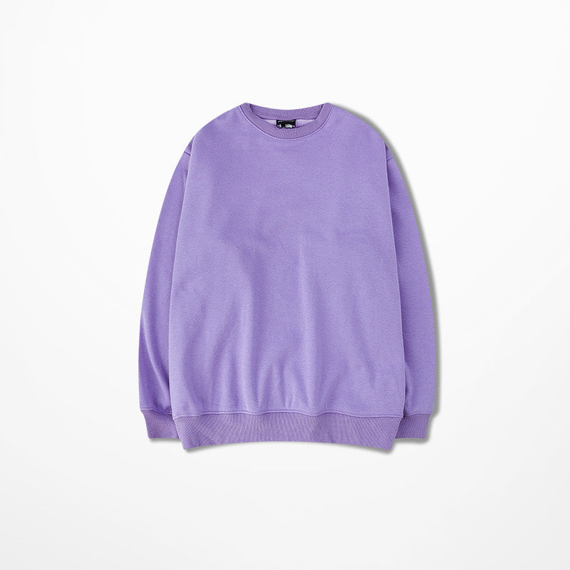 Loose cotton crew neck sweater