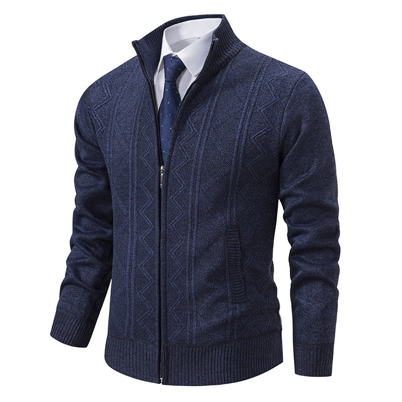 Men's Casual Loose Cardigan Sweater Knitted Jacket - WOMONA.COM