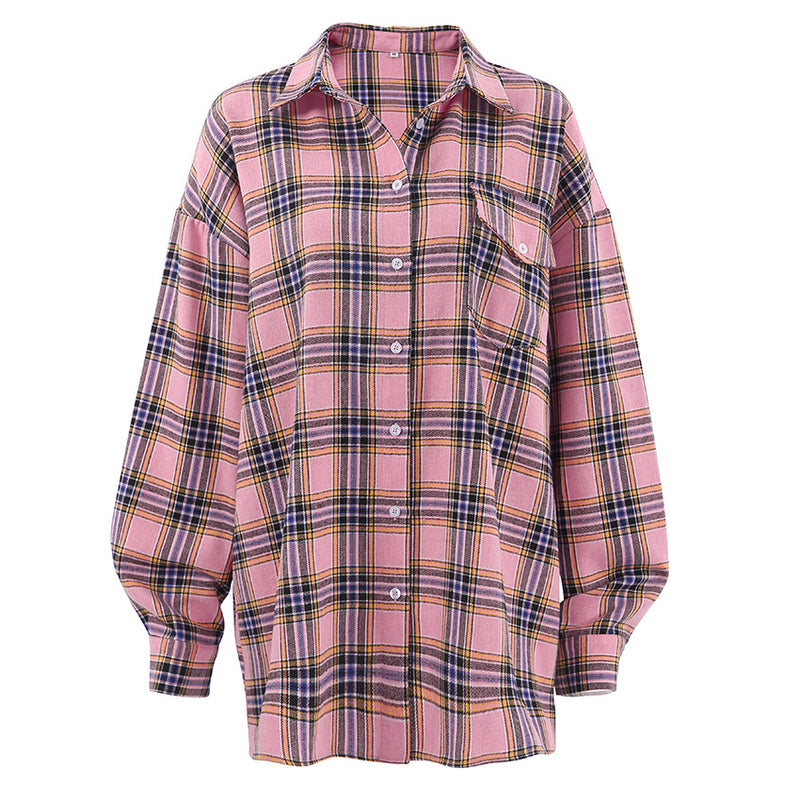 Women's Fashionable All-match Retro Classic Plaid Shirt - WOMONA.COM