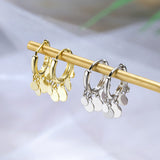 Light luxury silver earrings - WOMONA.COM