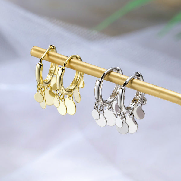 Light luxury silver earrings - WOMONA.COM