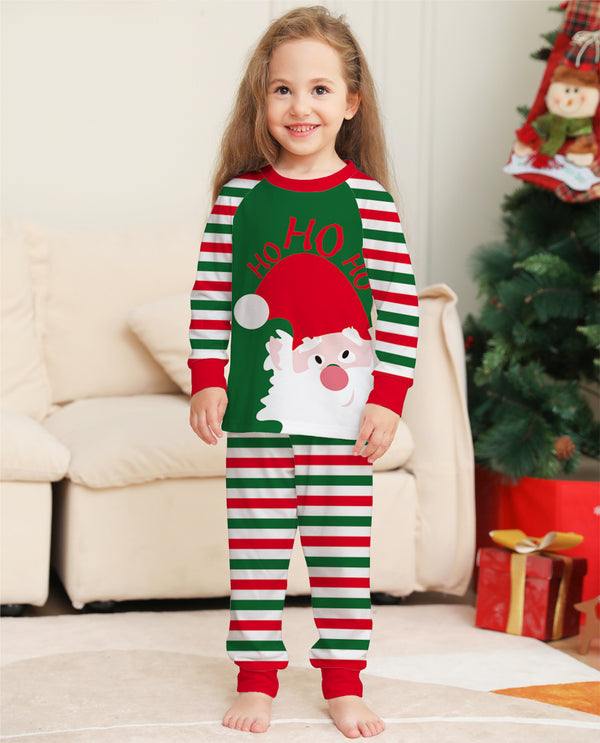 Family Christmas Pajamas Matching Sets Red Stripe Xmas Holiday Sleepwear Jammies Long Sleeve PJs Outfits